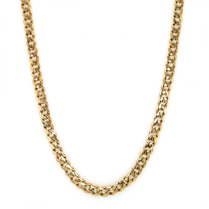 14k Yellow Gold Miami Cuban Link 5mm, 18" Chain Necklace