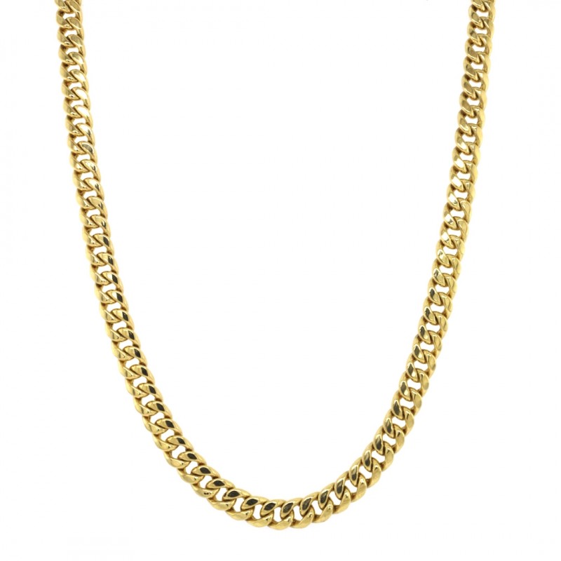 14k Yellow Gold Miami Cuban Link 5.5mm, 24" Chain Necklace