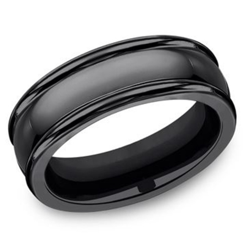 Men's 7.50MM Black Titanium