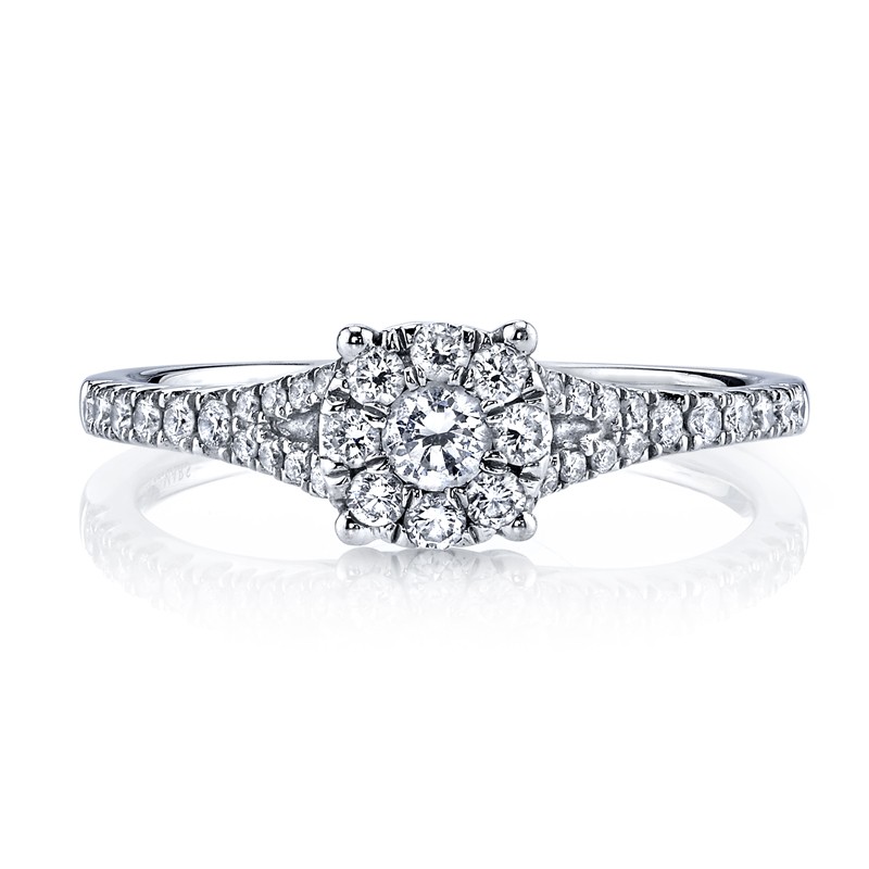 MARS Diamond Engagement Ring 0.42 Ctw.
