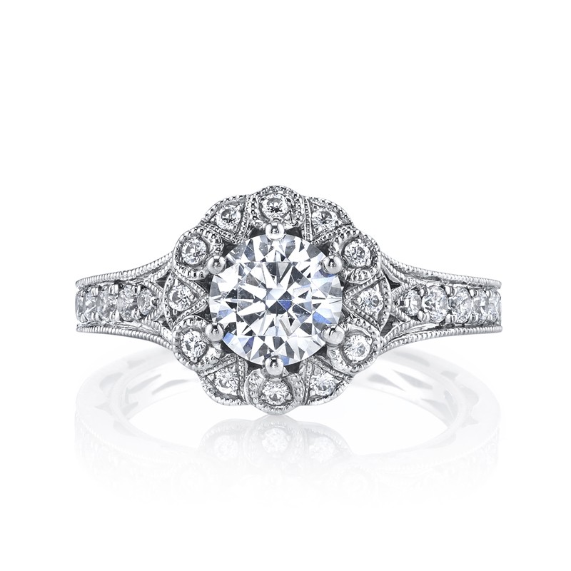 MARS Diamond Engagement Ring 0.57 Ctw.