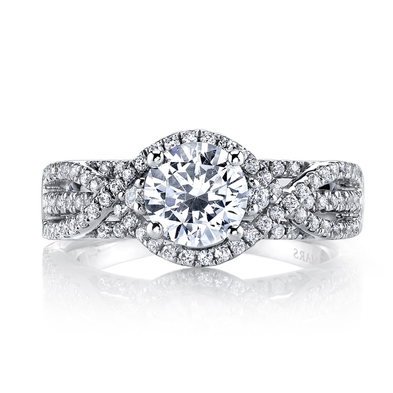 MARS Diamond Engagement Ring 0.58 ct tw