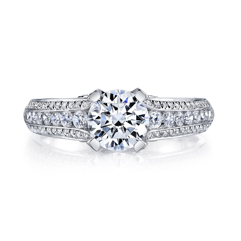 MARS Diamond Engagement Ring 0.59 Ctw.
