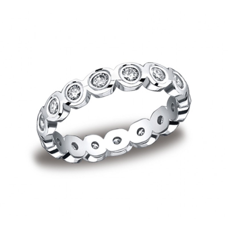 Diamonds White Gold 4mm Diamond Band