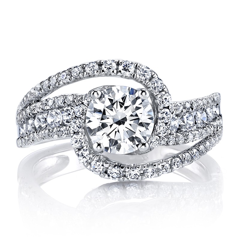 MARS Diamond Engagement Ring 0.87 Ctw.