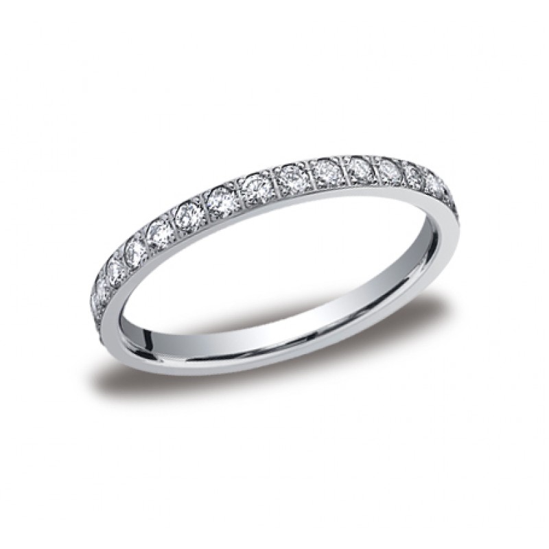 Diamonds White Gold 2mm Diamond Band