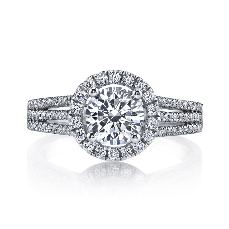 MARS Diamond Engagement Ring 0.54 Ctw.