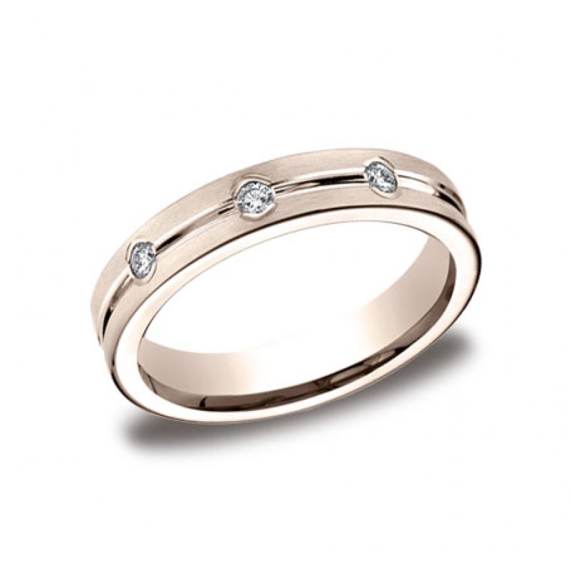 Diamonds Rose Gold 4mm Diamond Band