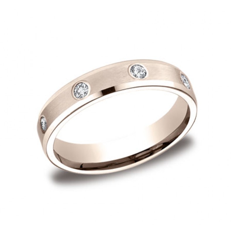 Diamonds Rose Gold 4mm Diamond Band
