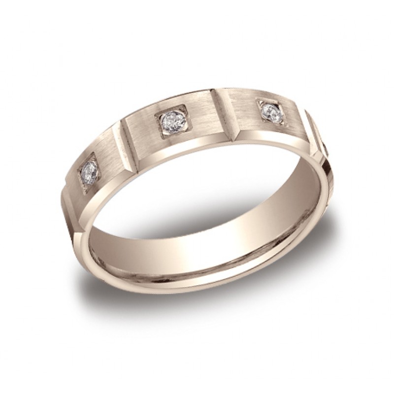 Diamonds Rose Gold 6mm Diamond Band