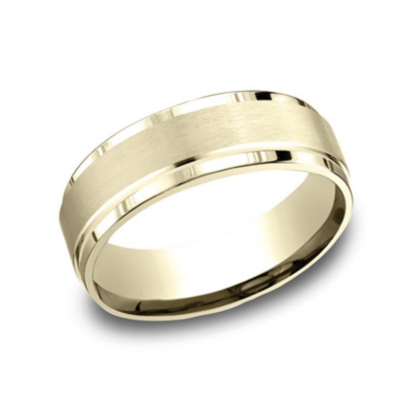 Designs Yellow Gold 7mm Band