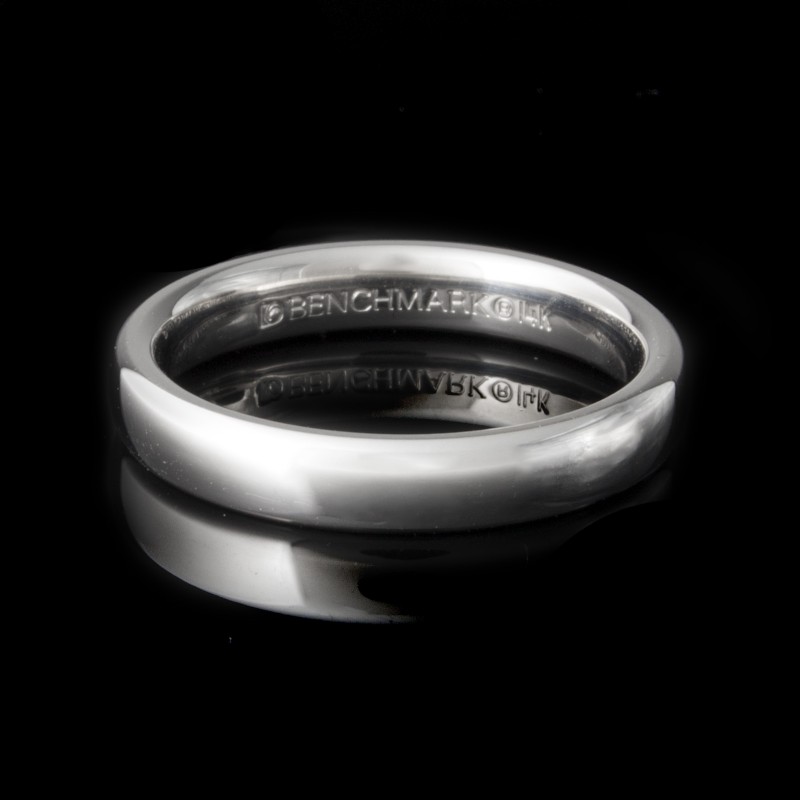 Men's Wedding Band 3.50 mm 14k White Gold