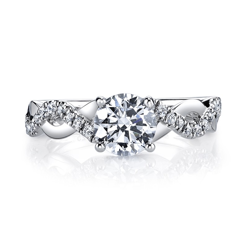 MARS Diamond Engagement Ring 0.18 Ctw.