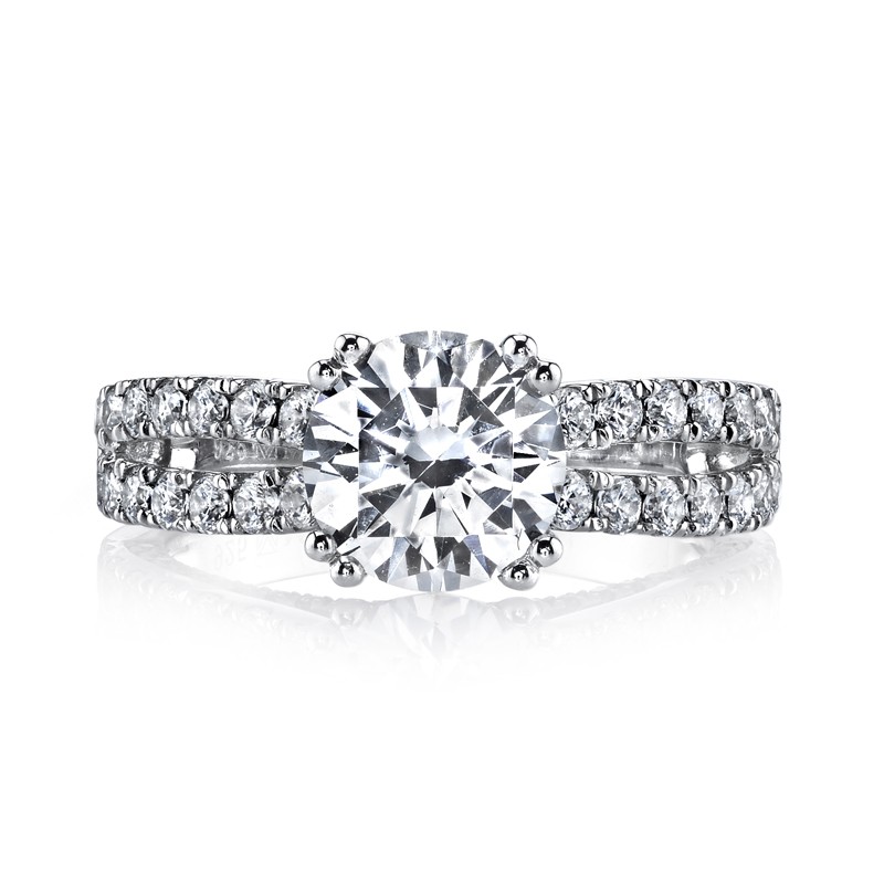 MARS Diamond Engagement Ring 0.87 Ctw.