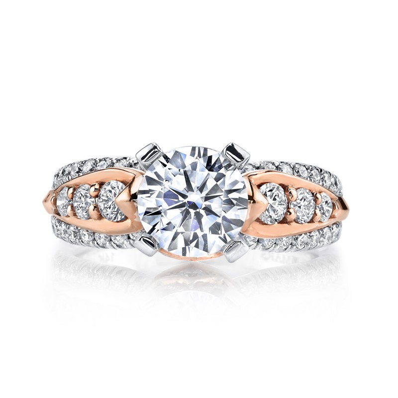 MARS Diamond Engagement Ring 0.82 Ctw.