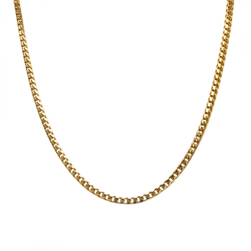 18k Yellow Gold Franco 2.5mm, 30" Chain Necklace