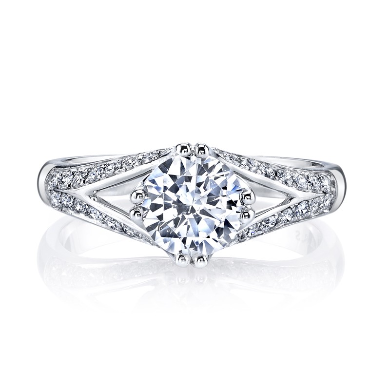 MARS Diamond Engagement Ring 0.32 Ctw.