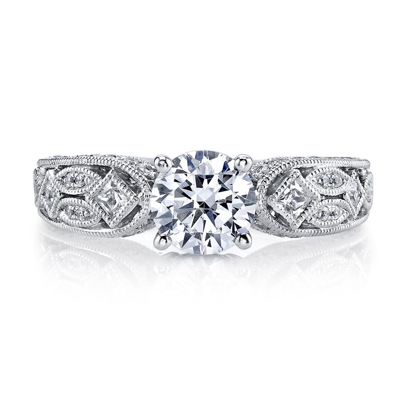 MARS Diamond Engagement Ring 0.14 ct pr 0.42 ct rbc