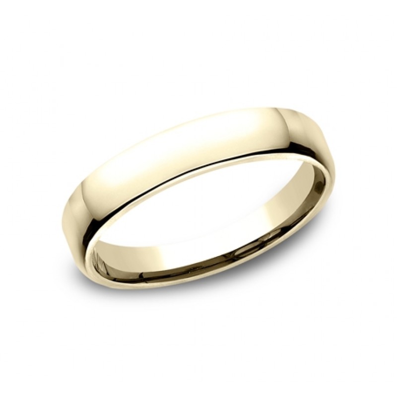 Men's 4.50MM 14k Yellow Gold Wedding Band 