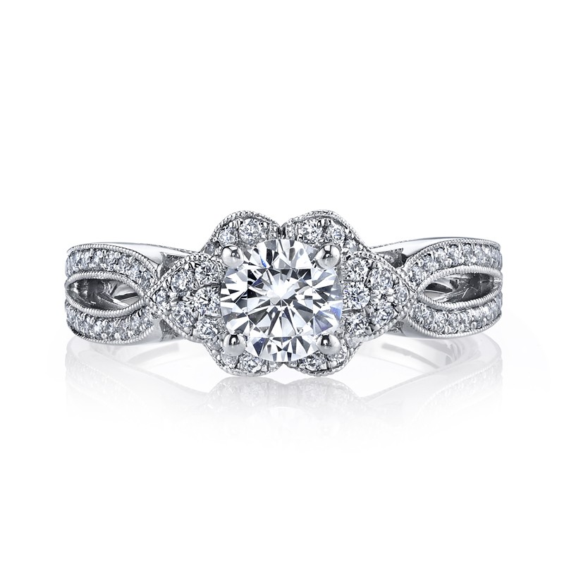 MARS Diamond Engagement Ring 0.55 Ctw.