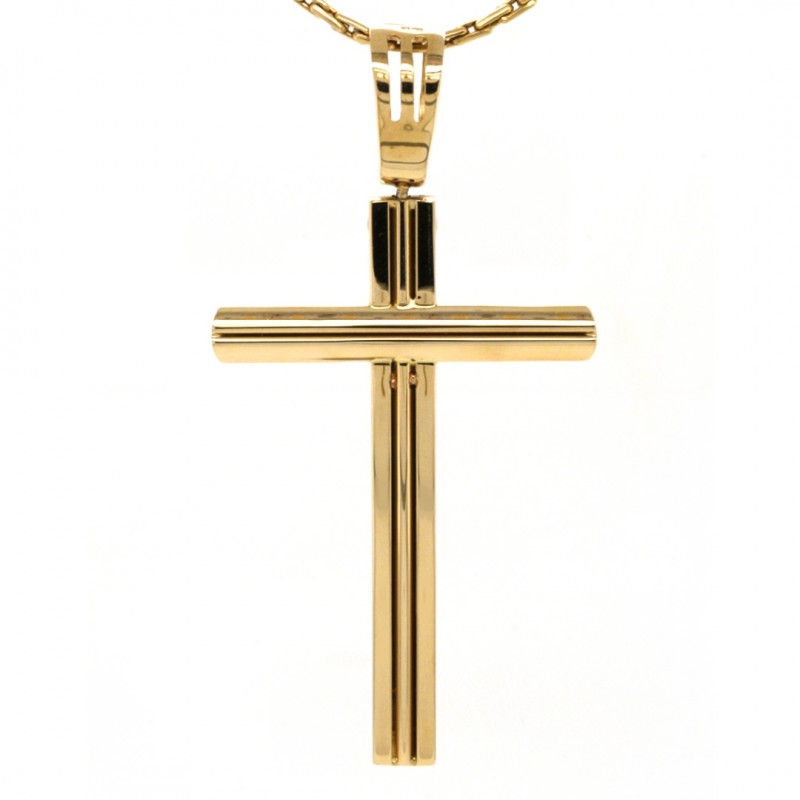 14k Yellow Gold Cross Pendant