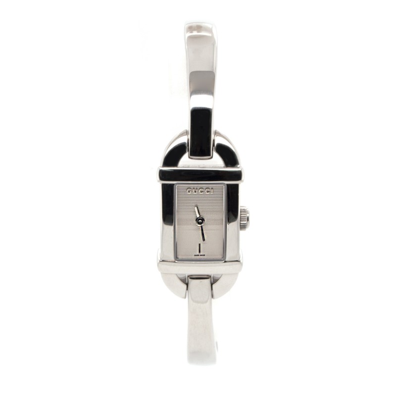 Ladies Stainless Steel Dial Bangle Gucci Watch