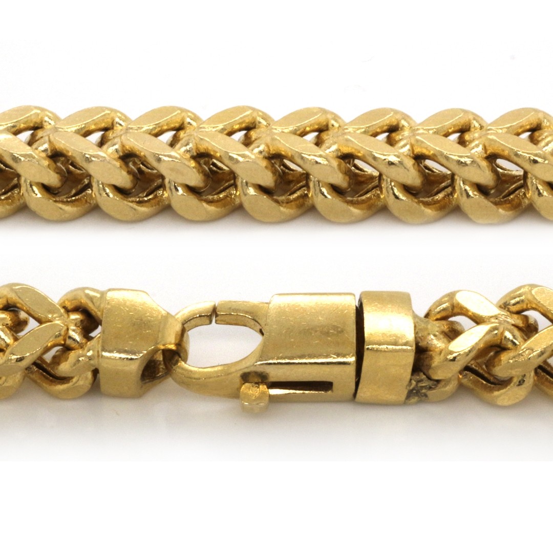 14k Yellow Gold Franco 7mm 30