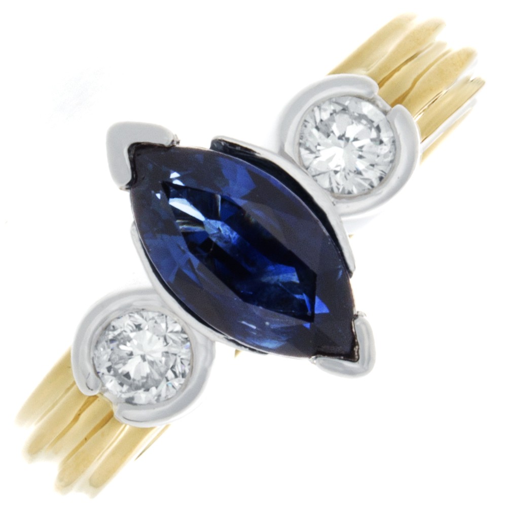 sun blue bianca 18K one stone リング sunbluebianca