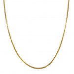14k Yellow Gold Foxtail 1.60mm, 24" Chain Necklace