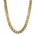 14k Yellow Gold Miami Cuban Link 10mm, 26" Chain Necklace