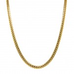 14k Yellow Gold Miami Cuban Link 4mm, 22" Chain Necklace