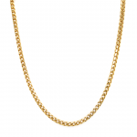 18k Yellow Gold Franco 3mm, 20" Chain Necklace