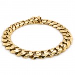 14k Yellow Gold Miami Cuban Link 11.20mm, 9" Bracelet
