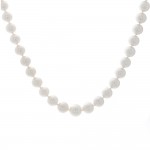 Ladies Japanese Akoya pearl necklace with 14k 2-tone Gold Lock