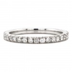 14k White Gold 0.58 Ct. Tw. Round Brilliant Cut Diamond Eternity Wedding Band