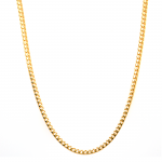 14k Yellow Gold Franco 2mm, 24" Chain Necklace