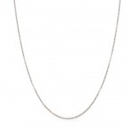 14k White Gold Rolo Chain 1.20mm, 18" Necklace