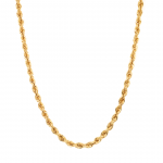 14k Yellow Gold Rope Chain 4.0mm, 18" Necklace