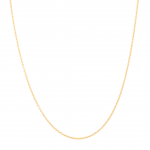14k Yellow Gold Rolo (Adjustable) 1.30mm, 18" Chain Necklace