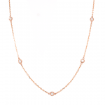 14k Rose Gold 0.55 Ct. Tw. Diamond by the Yard Necklace