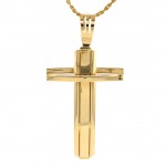 14k Yellow Gold Cross Pendant