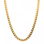 14k Yellow Gold Franco 4mm, 28" Chain Necklace