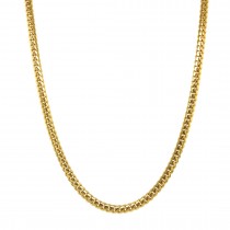 14k Yellow Gold Miami Cuban Link 3mm, 22" Chain Necklace