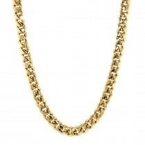 18k Yellow Gold Miami Cuban Link 7mm, 22" Chain Necklace