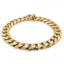 14k Yellow Gold Miami Cuban Link 11.20mm, 9" Bracelet