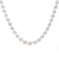 Ladies Japanese Akoya pearl necklace with 14k 2-tone Gold Lock