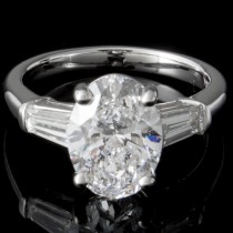 Custom 2.01 ct Oval Diamond Engagement Ring
