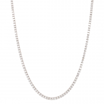 7.59ct.tw. Diamond Tennis Necklace in 14k White Gold