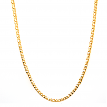 14k Yellow Gold Franco 2mm, 24" Chain Necklace