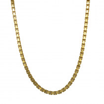 14k Yellow Gold Box Chain 2.5mm, 30" Necklace